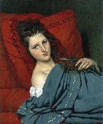 Half-length Woman Lying on a Couch COURTOIS, Jacques